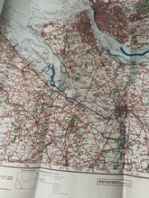 Load image into Gallery viewer, Original WW2 German Army Map of UK - Manchester / Liverpool / North West England
