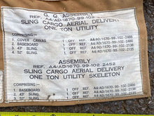 Load image into Gallery viewer, 1967 Dated RAF Supply / Cargo Harness and Straps, Parachute Delivery. Excellent.
