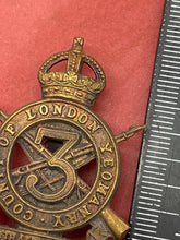 Load image into Gallery viewer, Original British Army 3rd County of London Yeomanry Cap Badge
