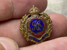Lade das Bild in den Galerie-Viewer, Original British Army - Royal Engineers Enamel Brooch / Lapel Badge
