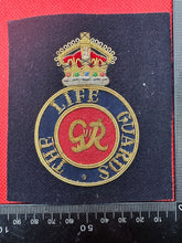 Load image into Gallery viewer, British Army Bullion Embroidered Blazer Badge - The Life Guards - King&#39;s Crown

