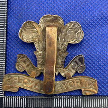 Load image into Gallery viewer, Original WW2 British Army 12th Royal Lancers Cap Badge
