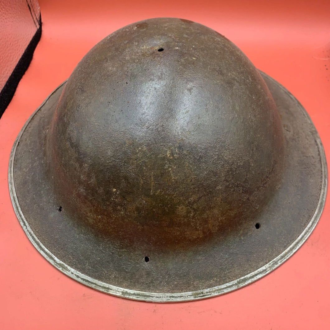 Original WW2 British Army Mk2 Brodie Combat Helmet - South African Made