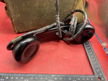 Load image into Gallery viewer, Original WW2 US Army Signal Corps 1944 Dated Field Telephone in Leather Case
