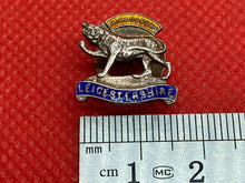 Load image into Gallery viewer, Original British Army Leicestershire Regiment Silver Marked Sweetheart Brooch
