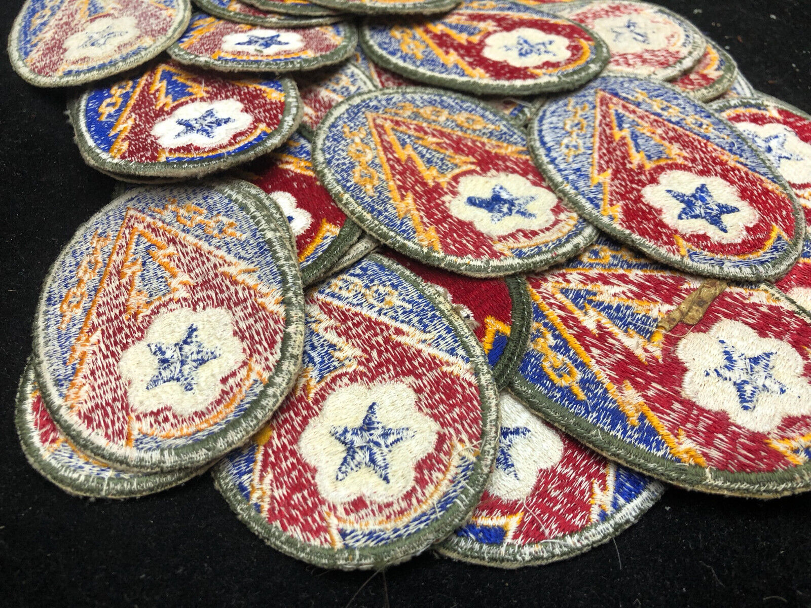 Unissued Original WW2 US Army Advanced Communications Zone ETO Cloth Badge Patch - The Militaria Shop