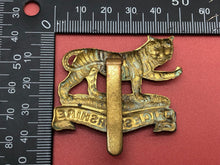 Load image into Gallery viewer, Original WW2 British Army Leicestershire Regiment Cap Badge
