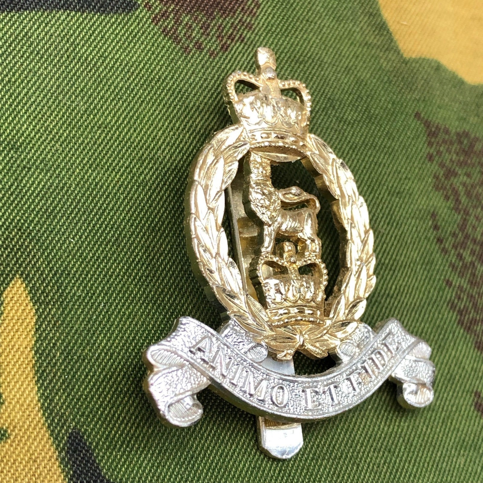 Original British Staybrite Army Cap Badge - Adjutant General's Corps - The Militaria Shop