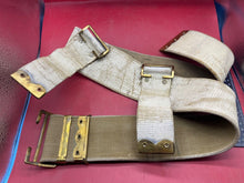 Load image into Gallery viewer, Original WW1 British Army 1908 Pattern Waist Belt - Whitewashed for Police - 42&quot;
