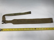 Load image into Gallery viewer, Original WW2 British Army 37 Pattern Canvass L Strap - 1941 Date MECo
