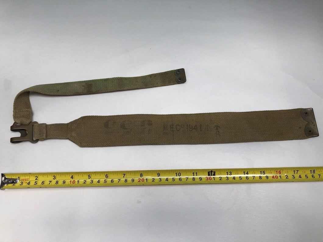 Original WW2 British Army 37 Pattern Canvass L Strap - 1941 Date MECo