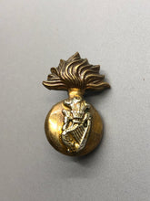 Load image into Gallery viewer, Rare British Army Royal Irish Fusiliers Large Brodrick Collar Badge (1902-1905)
