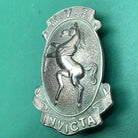 Original WW1 British Army Cap Badge - Kent Volunteer Fencibles - The Militaria Shop