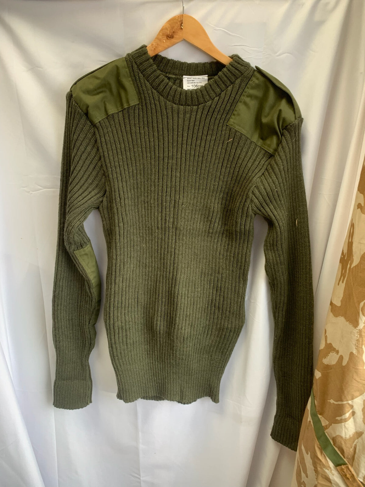 Grade 1 British Army OD Olive Green Pull Over Commando Jumper Wool ...