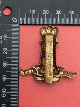 Load image into Gallery viewer, Original WW2 British Army Cap Badge - The 11th Hussars Regiment
