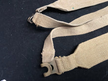 Load image into Gallery viewer, Original WW2 British Army 37 Pattern Khaki L-Straps Webbing - Wartime Dated
