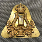 Original WW2 British Army Cap Badge - Army Musician / Bandsman - The Militaria Shop