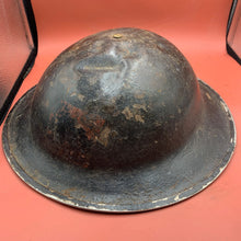 Load image into Gallery viewer, Original WW2 Mk2 British Army Brodie Combat Helmet &amp; Liner Set
