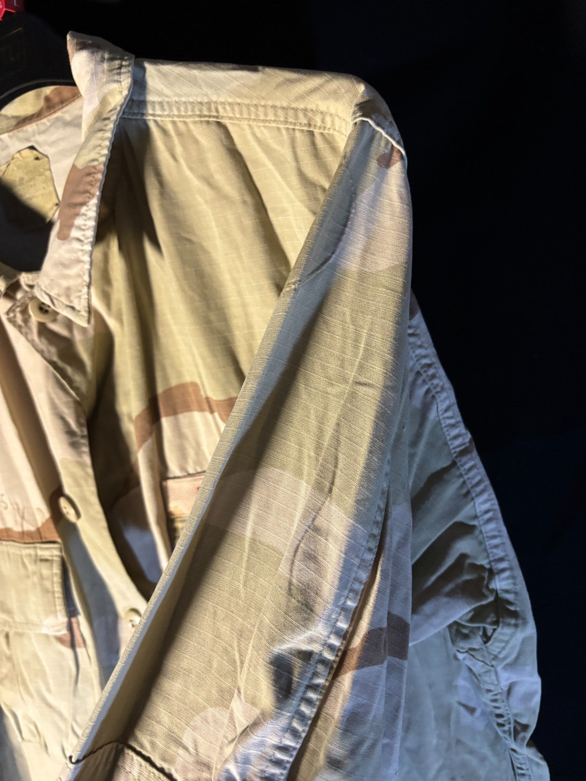 Gulf War US Army DCU Camouflaged Combat Field Coat/Jacket - Large/Long - The Militaria Shop