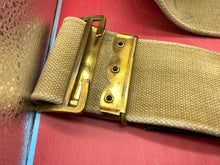 Load image into Gallery viewer, Original WW1 British Army 1908 Pattern Waist Belt - Whitewashed for Police - 42&quot;
