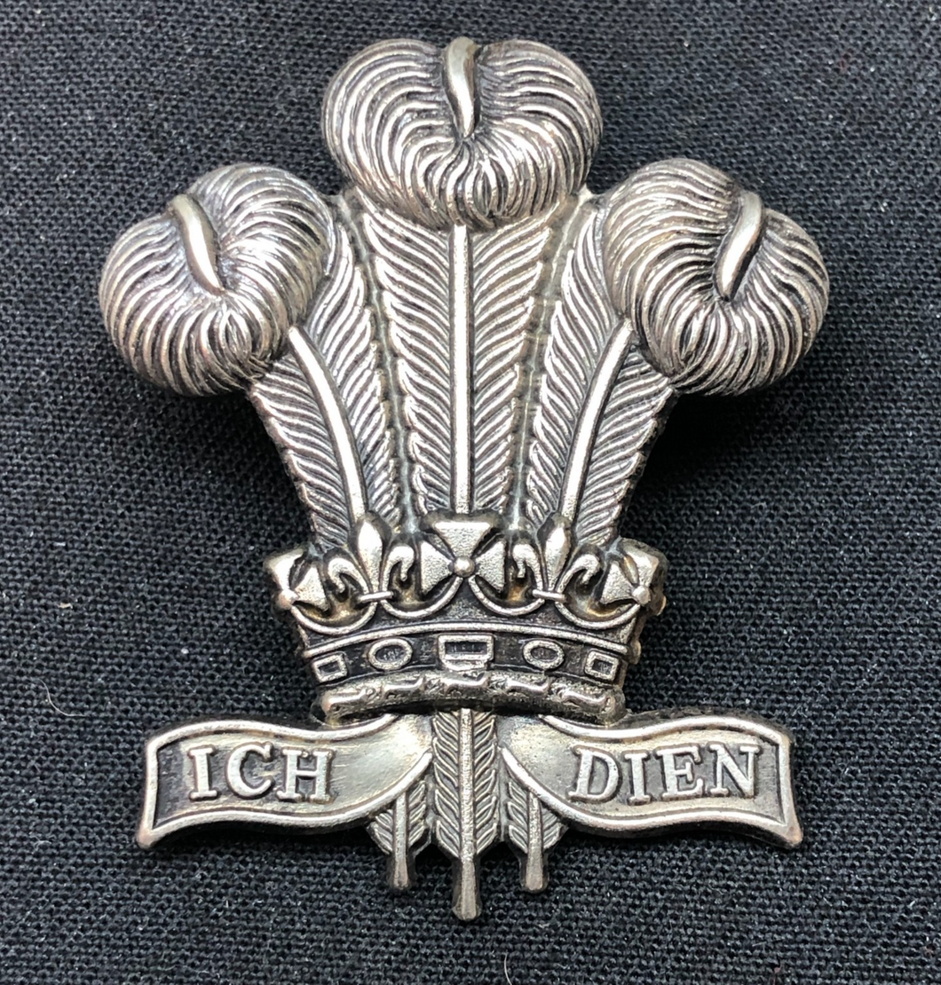 Original WW2 British Army Cap Badge - Royal Regiment of Wales - The Militaria Shop