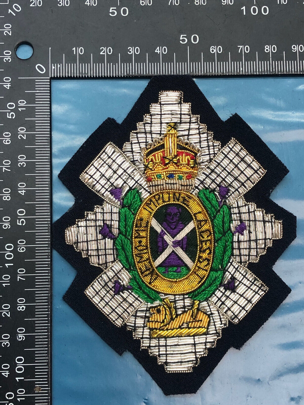 British Army Bullion Embroidered Blazer Badge - The Black Watch Regiment