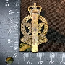 Load image into Gallery viewer, Genuine Canadian Army Brass Cap Badge - Royal Montreal Regiment - The Militaria Shop
