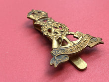 Load image into Gallery viewer, Original WW1/WW2 British Army Labour Corps Cap Badge Kings Crown
