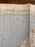 Original WW2 British Army GSGS OS Map of England - Workington & Cockermouth - The Militaria Shop