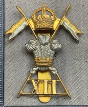 Load image into Gallery viewer, Original WW1/WW2 British Army 12th Lancers Cap Badge
