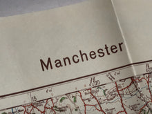 Load image into Gallery viewer, Original WW2 German Army Map of UK - Manchester / Liverpool / North West England
