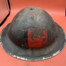 Load image into Gallery viewer, Original British Army WW2 Soldiers Military Combat Mk2 Brodie Helmet - SA Made
