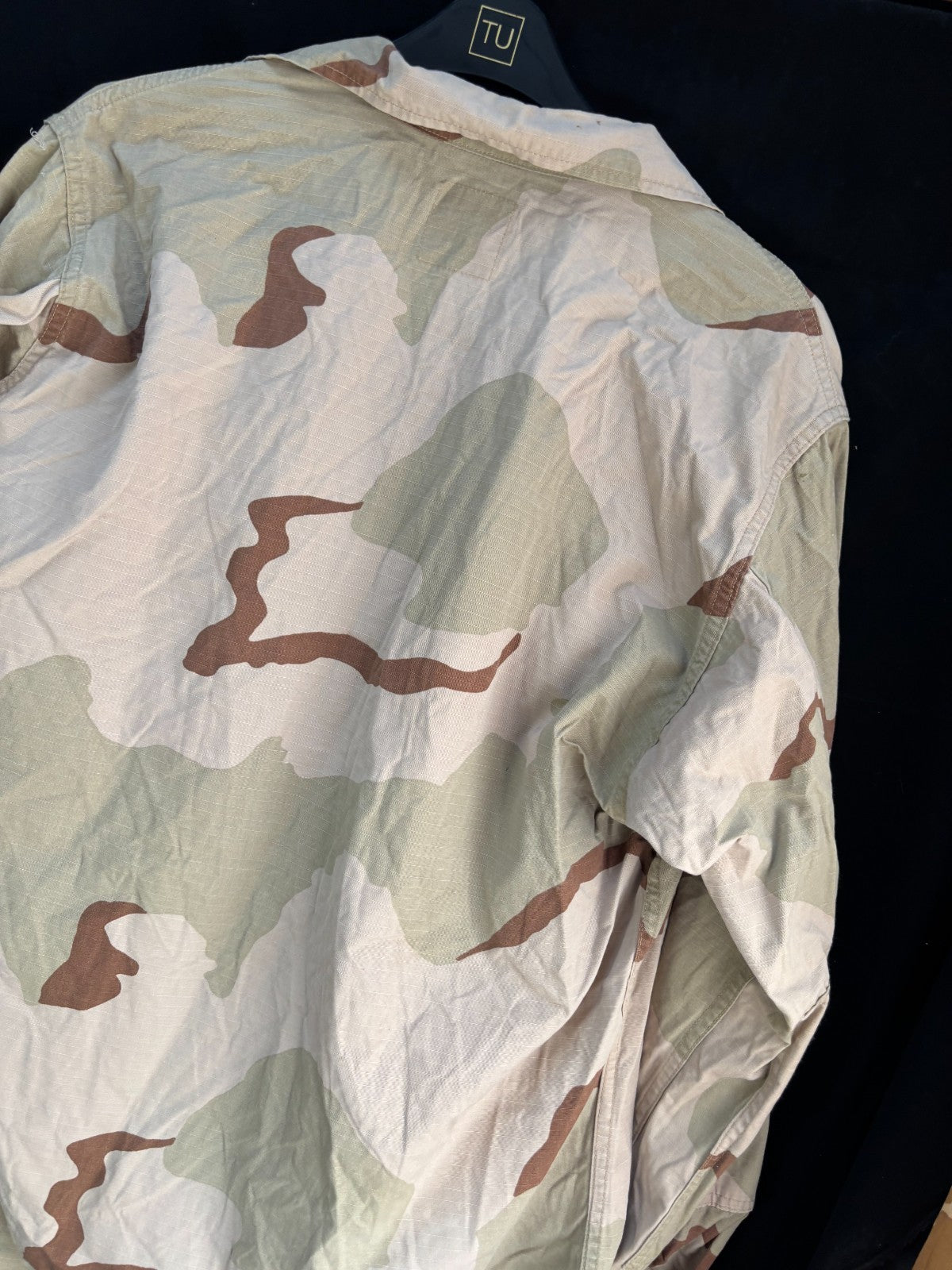 Gulf War US Army DCU Camouflaged Combat Field Coat/Jacket - Large/ Long - The Militaria Shop