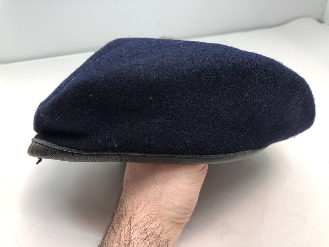 Genuine British Army Military Soldiers Beret Hat - Navy Blue - Size 60cm