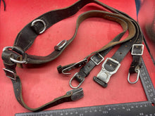 Load image into Gallery viewer, Original Post WW2 German Army Y-Straps in Leather with Metal Fittings
