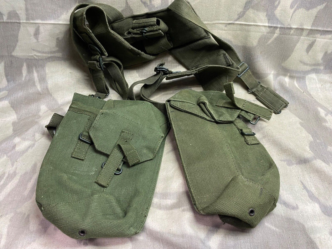 Original Group of British Army 58 Pattern Webbing items, Yolk & Pouches