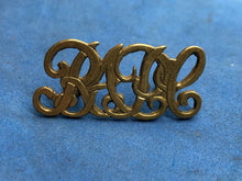 Load image into Gallery viewer, Original WW2 Brass British Army Shoulder Title - RAPC Pay Corps
