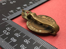 Load image into Gallery viewer, Original WW2 British Army Catering Corps Kings Crown Cap Badge
