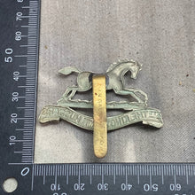 Load image into Gallery viewer, Original WW2 British Army Cap Badge - 3rd The King&#39;s Own Hussars
