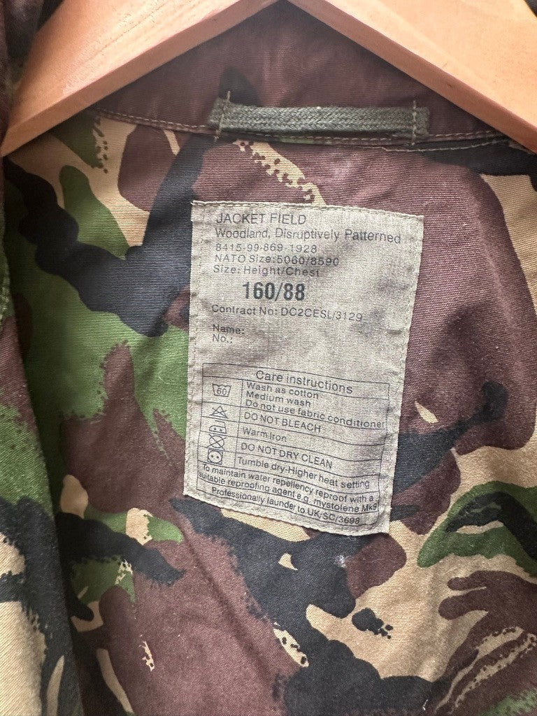 Genuine British Army DPM Camouflaged Combat Field Jacket - Size 160/88 - The Militaria Shop