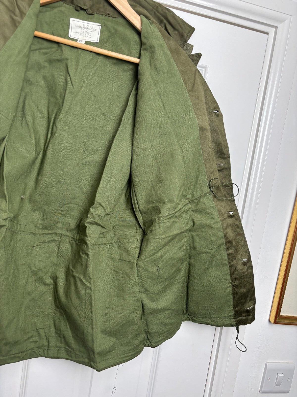 Genuine Unissued U.S Army OD Green Coat Mans Field Jacket Size ES - The Militaria Shop