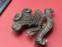 Load image into Gallery viewer, Original WW1 British Army Cap Badge - Denbighshire Hussars Yeomanry Regiment
