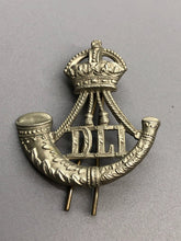 Load image into Gallery viewer, Original WW1 British Army Durham Light Infantry Regiment Cap Badge
