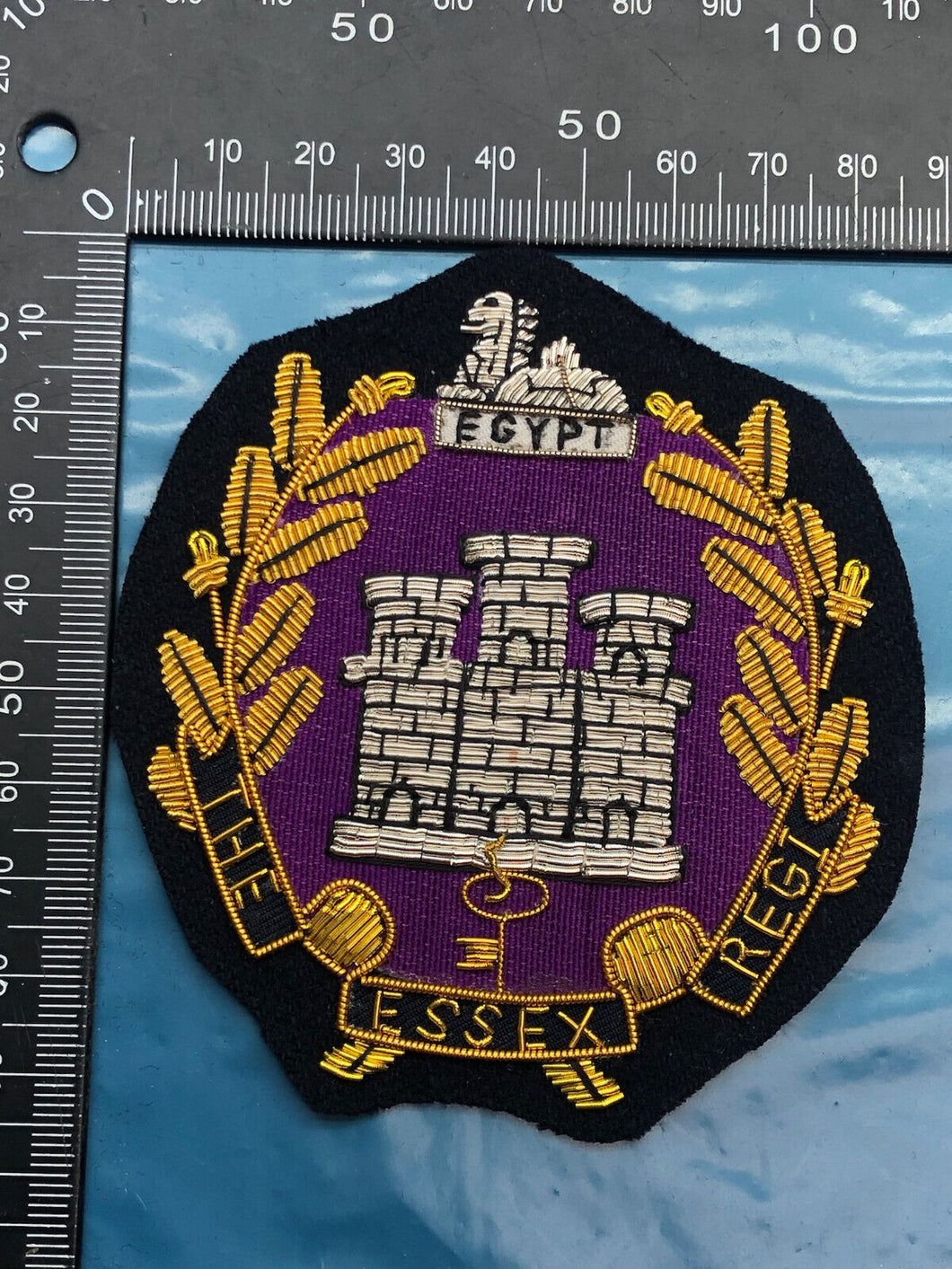 British Army Bullion Embroidered Blazer Badge - The Essex Regiment