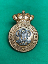 Load image into Gallery viewer, British Army Pre-WW1 7th Queen&#39;s Own Hussars Regiment Cap Badge
