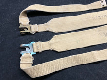 Load image into Gallery viewer, Original WW2 British Army 37 Pattern Khaki L-Straps Webbing - Wartime Dated 1940
