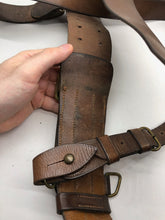 Load image into Gallery viewer, Genuine WW2 era British Army Leather Sam Brown &amp; Cross Strap Set - 34&quot; Waist
