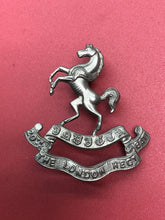 Load image into Gallery viewer, Original WW2 British Army Cap Badge - 20th The London Regiment Batallion
