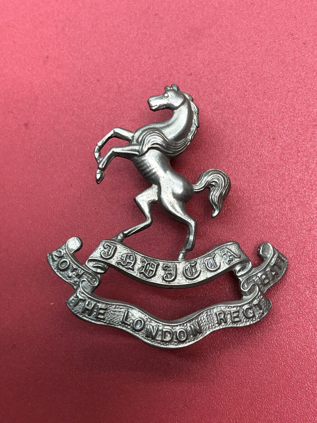 Original WW2 British Army Cap Badge - 20th The London Regiment Batallion