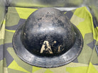 Original WW2 British Home Front Warden's / Civil Defence Helmet - Marked - The Militaria Shop